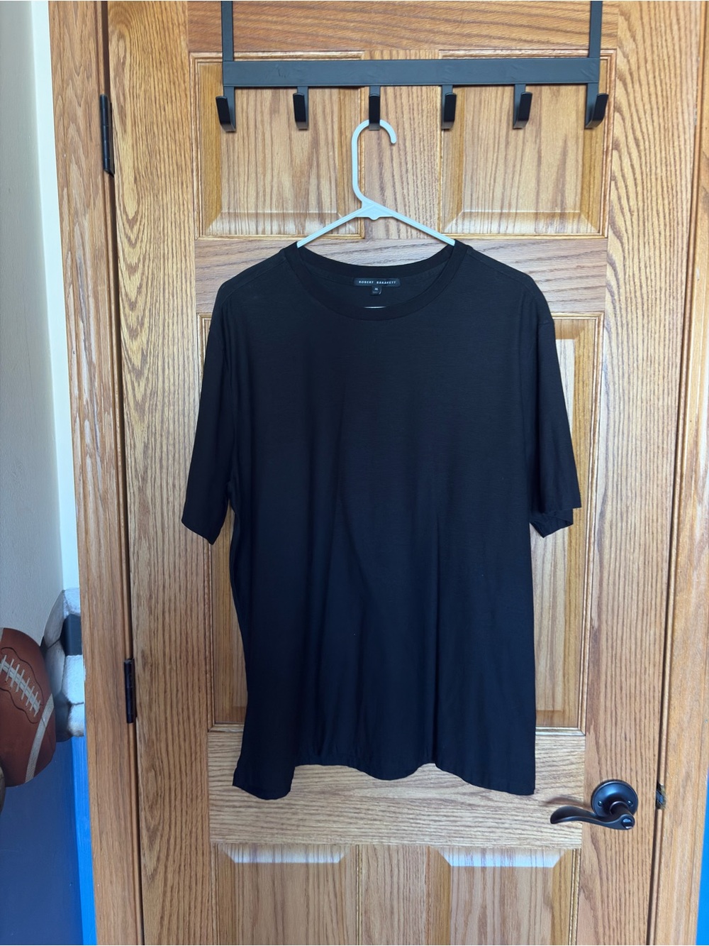 Robert Barakett Black Short Sleeve Crew Neck Tee
